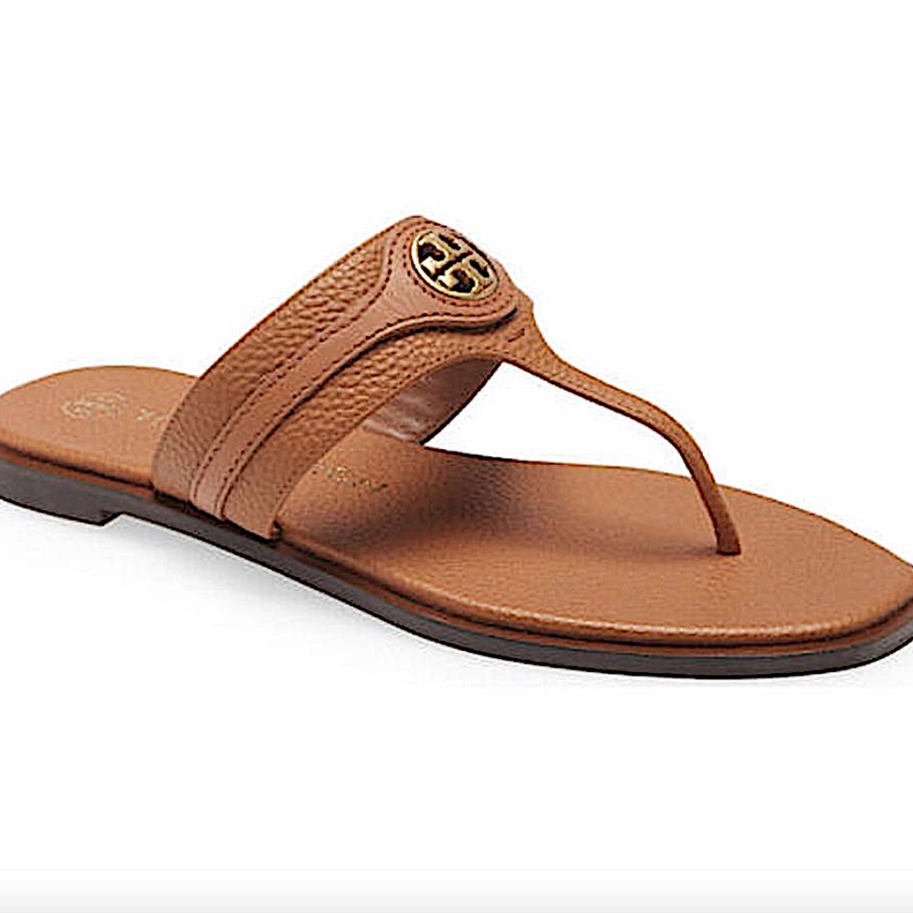 Tory Burch Tan New Carson Thong Welt Sandals
